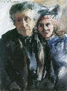 Lovis Corinth Grobmutter und Enkelin oil painting on canvas